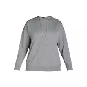 Pullover Hoodie Gray with Long Sleeves Women's PLUS Size XXXL (Women's 22) NEW - Picture 1 of 6
