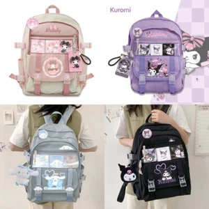 Cute Cinnamoroll Pochacco Kuromi Backpack Girl Shoulder Bag Satchel Travel Bag - Picture 1 of 19