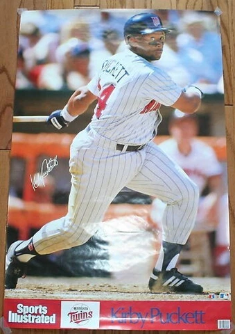 Kirby Pucket Sports Illustrated Minnesota MLB Poster Cover