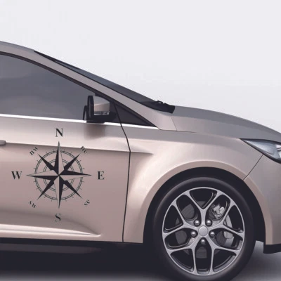 Compass Graphics Body Side Decal Car Hood Vinyl Art Design Stickers DIY Black - Image 1 of 4