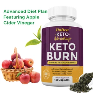 Keto + ACV Advance Weight Loss Capsule to Burn Fat for Energy 120 Capsules - US - Picture 1 of 7