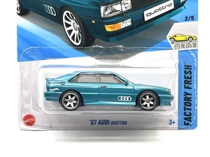 2025 Hot Wheels Audi '87 Sport Quattro (Teal #16) SUPER CUSTOM WHEEL SWAP by AEB - Picture 1 of 5