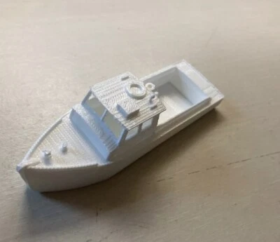 Ho Scale Fishing Boat Diorama Display Custom Paintable - Image 1 of 2