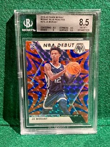 2019-20 Mosaic JA MORANT Blue Reactive Prizm Rookie #274 BGS Graded NM-MT+ 8.5 - Picture 1 of 2