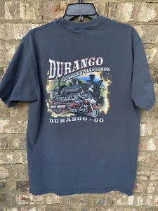 Harley Davidson Durango Colorado Skull Biker To The None Gray T-shirt Size Large - Picture 1 of 2