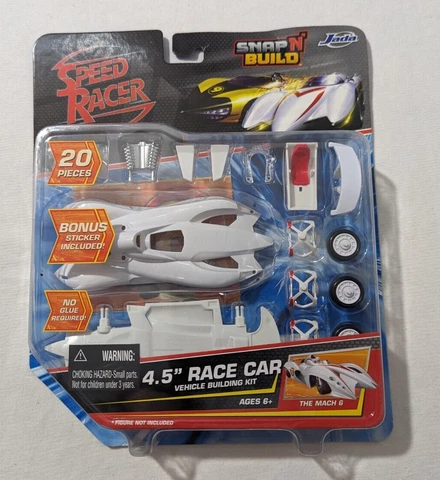 Speed Racer The Mach 6 Snap N' Build 4.5" Race Car Building Kit By Jada Cover