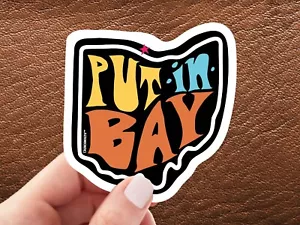 Put In Bay Aufkleber, Reisegepäck Aufkleber, South Bass Island, Crunchmouth - Bild 1 von 4