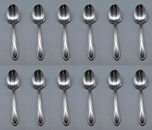 Oneida Stainless - AMERICAN HARMONY - Oval Soup Spoons - Set of Twelve New - Picture 1 of 3