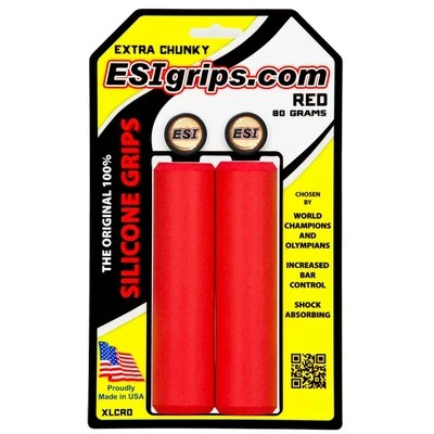 ESI EXTRA Chunky 34mm Soft Bike Grips 130mm Lightweight 80g MTB  Choose Color  - Image 1 of 4