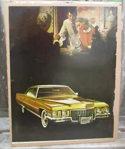 Vintage Original car ad 11X14 Saturday Evening Post 1971 Cadillac Sedan DeVille - Picture 1 of 1