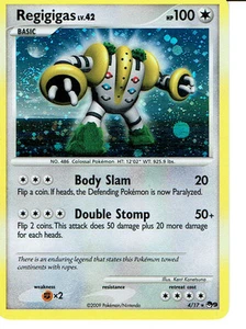 TARJETA PROMOCIONAL POKEMON HOLO REGIGAS 4/17 - Imagen 1 de 1