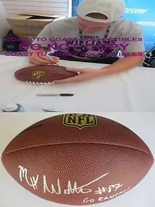 MAXX WILLIAMS BALTIMORE RAVENS,SIGNED,AUTOGRAPHED,NFL DUKE FOOTBALL,COA,PROOF - Picture 1 of 2