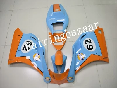Fit for 1996-2002 Ducati 748/996/916 GULF Blue Orange ABS Injection Fairing Kit - Image 1 of 4