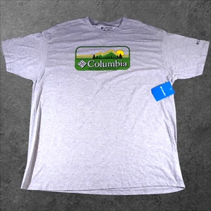 Columbia Sportswear Company Grey Nature Crew Neck T-Shirt Men's 2XL - Picture 1 of 3