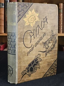 1882 China By Robert K. Douglas With Map ILLUSTRATED Decorative Binding - Imagen 1 de 20