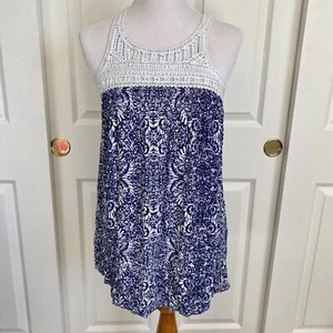 Aeropostale Tunika ärmelloses Oberteil mit Häkelbesatz XS - Bild 1 von 6