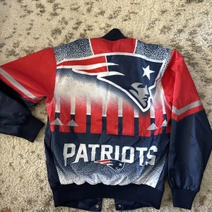 VTG New England Patriots NFL GIII G3 graphic Jacket SMALL NFL Big logo football - Picture 1 of 6