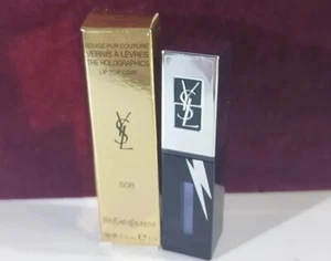 Yves Saint Laurent Vernis Levres Holographics Glossy Stain lips 508 Holo Black - Picture 1 of 3