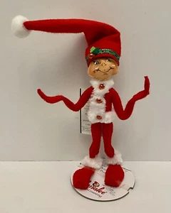 Annalee 9” Red Ribbon Elf Christmas Doll Red New With Tags - Picture 1 of 5