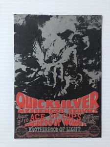 Quicksilver Ace of Cups Congress of Wonders 8/9/1968 Sound Factory Handbill