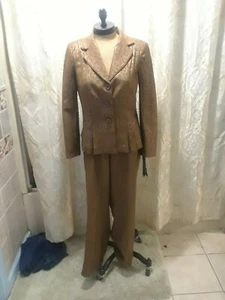 Stefani Damen braun Polyester Anzug Gr. 8 Neu mit Etikett *** - Bild 1 von 6