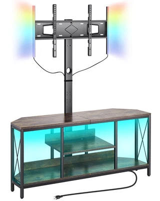 VEVOR 45" TV Stand with Mount for up to 75 in TVs with Power Outlet & LED Lights - Image 1 of 4