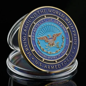 DOD Department of Defense Government Challenge Coin Collectible Large - Bild 1 von 8