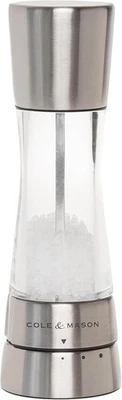 COLE & MASON Derwent Salt Grinder - Stainless Steel Mill  - Image 1 of 4