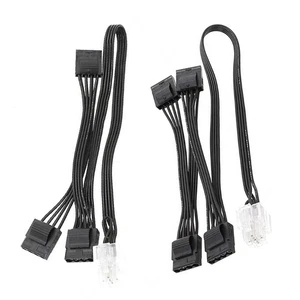 PCIe 9Pin to 4PIN D Type X4 X3 Power Adapter Cable PCIExpress Adapter Cord - Picture 1 of 10