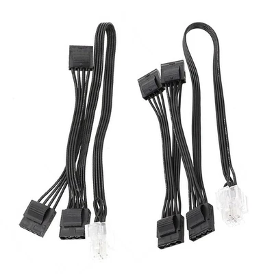 PCIe 9Pin to 4PIN D Type X4 X3 Power Adapter Cable PCIExpress Adapter Cord - Image 1 of 4
