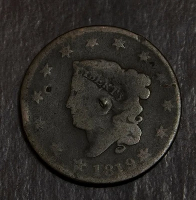 1819 Coronet Head Large Cent  Lot 3562 - Image 1 of 2