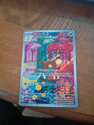 Sawsbuck 166/162 SV05: Temporal Forces Holo - Image 1 of 2