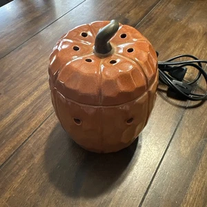Scentsy Stövchen Keramik Kürbis orange Herbst Autumn Plug In 2010 Retired - Bild 1 von 11