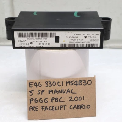 MODULO CONTROLLO MEMORIA SEDILE ANTERIORE BMW SERIE 3 6 E46 E63 E64 7067801 - Immagine 1 di 4