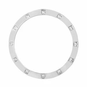 CUBIC ZIRCONIA BEZEL FOR 36MM ROLEX DATEJUST PRESIDENT 1601 16013 16233 WHITE - Picture 1 of 3