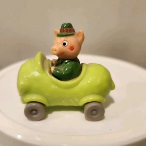 Vintage McDonalds Toy 1994 Richard Scarry The Busy World Frumble Pig in Car - Picture 1 of 4
