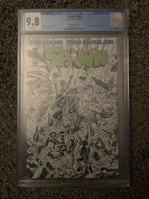 SPAWN # 266  CGC 9.8 SKETCH COVER  LOW PRINT RUN GEM - Image 1 of 2