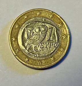 1 Euro Münze Griechenland Finnische Prägung Fehlprägung S Eule - Bild 1 von 7