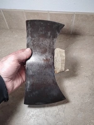 Cabezal de hacha crucero de doble broca vintage sin marca 3,95 libras forma dulce Axa2 Foto 1 de 4