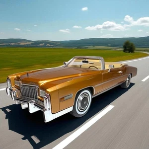 Cadillac Eldorado Convertible metallic-bronze Modellauto Maßstab 1:18  NEU OVP - Bild 1 von 5