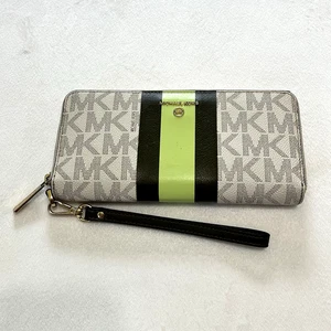Cartera Michael Kors Tonos Verdes Raya Central LG Travel Continental 38H1CIJE7B - Imagen 1 de 20