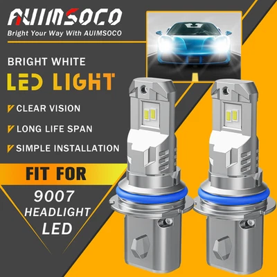 Para Ford Crown Victoria 1999-2011 9007 HB5 8000K LED Faros Bombillas haz alto-bajo Foto 1 de 4