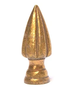 VINTAGE BRASS DECORATIVE LAMP FINIAL 3/8 THREAD - Picture 1 of 3