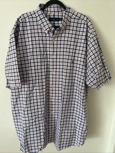 Polo Ralph Lauren Hemd Oxford Herren Große 3XLT Kurzarm Rosa Kariert Knopf - Bild 1 von 11