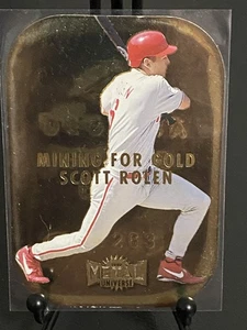 1997 Skybox Metal Universe Mining for Gold Scott Rolen #9 HOF - Picture 1 of 2