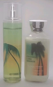 Bath & Body Work's COCONUT LIME BREEZE Body Lotion & (Low Fill ) Mist. Free Ship - Picture 1 of 13