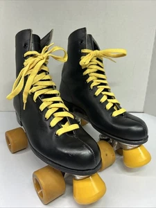 Patines negros vintage Pacer para hombre ruedas Labeda talla 9-10??? LEER - Imagen 1 de 9