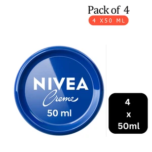 NIVEA Creme Moisturiser Face Body & Hands Pack of 4 X 50ML - Picture 1 of 4