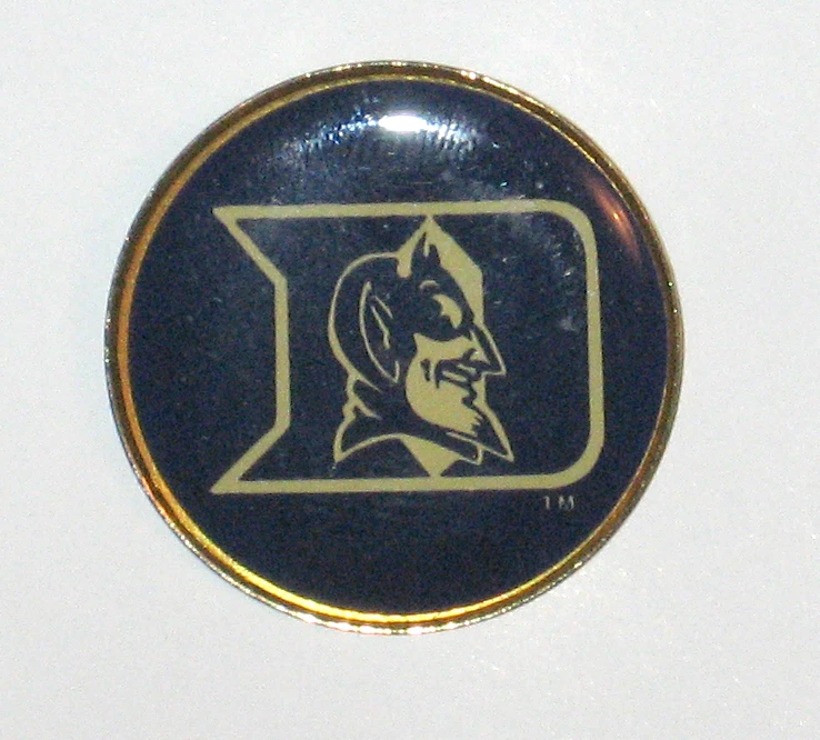 Lapel Hat Pin Duke Blue Devils Round NEW ACC - Image 1 of 1