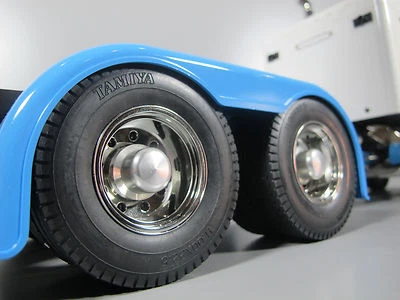 New Pair Aluminum Rear Hubs Cover Wheel Nut Tamiya RC Semi 1/14 Tractor Trailer - Image 1 of 4